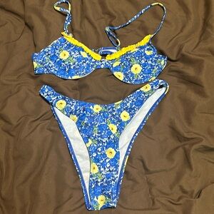 blue bikini